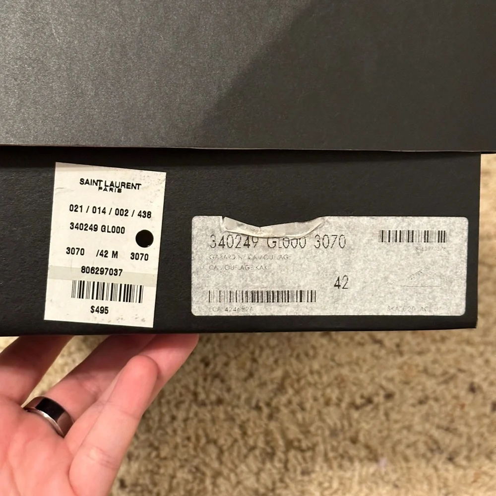 Saint Laurent Camo Low Top Sneakers - Picture 6 of 6